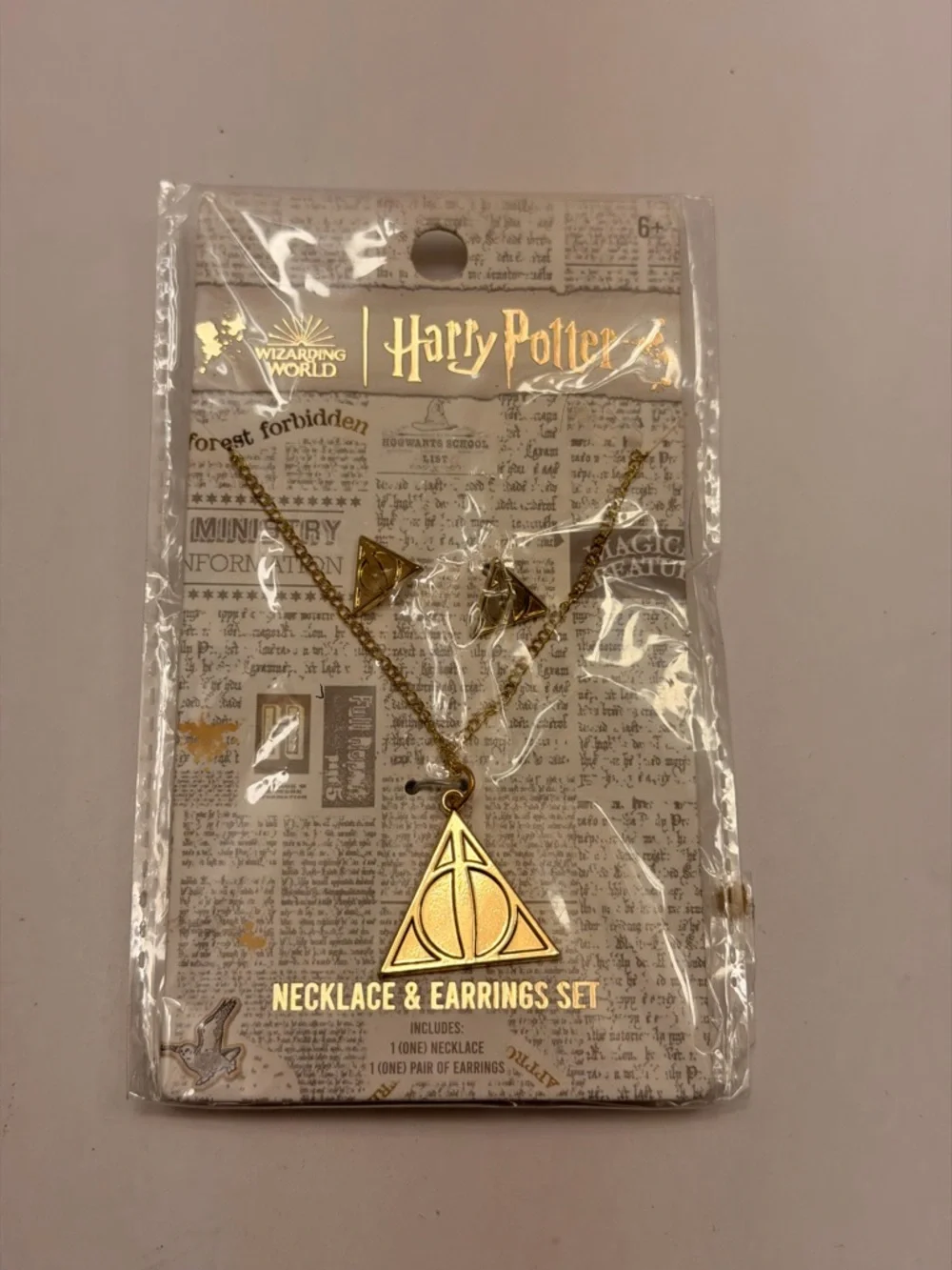 Harry Potter Wizard Earing‎ and Neclace Set